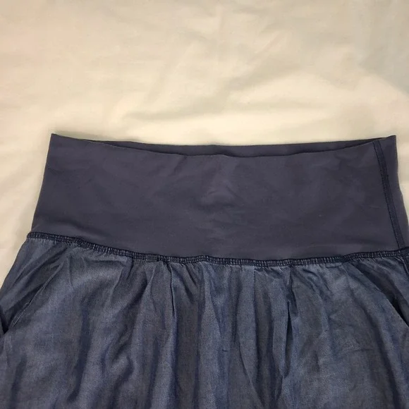 Lululemon Post Power Crop Pants Cadet Blue Size 6 Tencel W6C48S Yoga Active - Picture 10 of 11